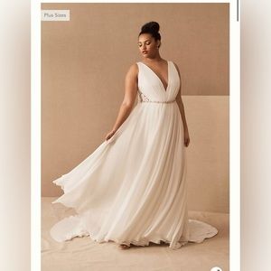 BHLDN Jenny Yoo Elinor Wedding Gown (Size 14)